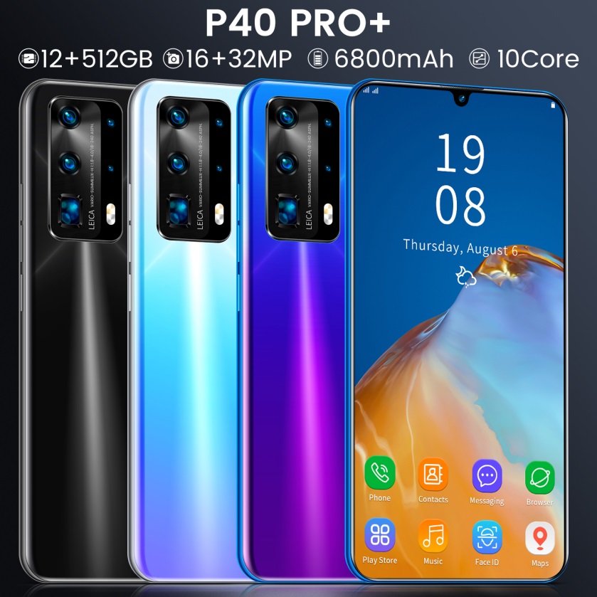 Dwn P40 Pro 4glte 7 5 Inch Hd Large Screen Smart Phones 12gb 512gb Rom Android 10 0 Bluetooth 5 0 Cellphone Lazada Singapore