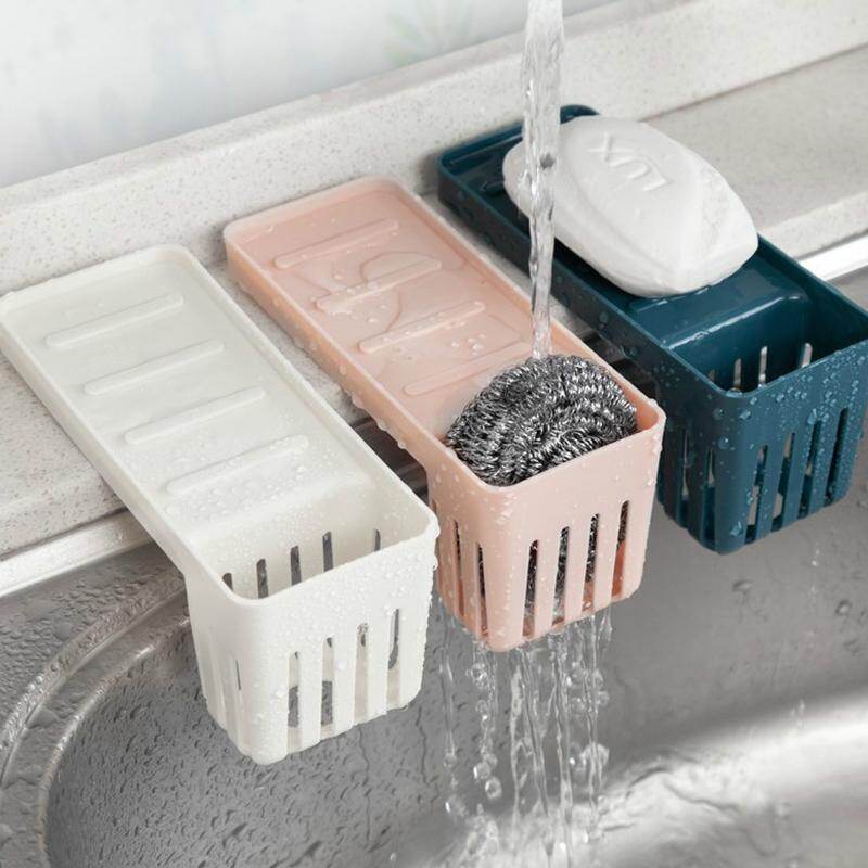 Vision Multipurpose Kitchen Sink Suction Cup Holder Home Organizer Drain Rack bathroom Organizer Hotel Soap Storage Removable Sponge Rack Shelf For KItchen bathroom Accessories