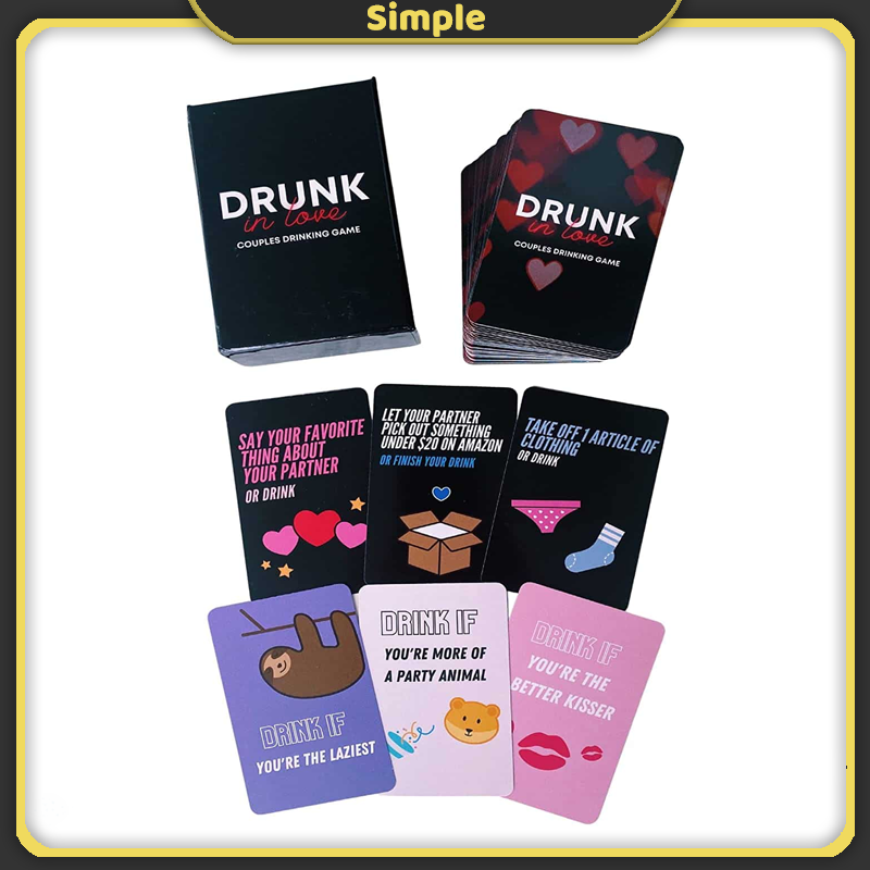 Drunk in Love Card Game Drinking Couple Night Game