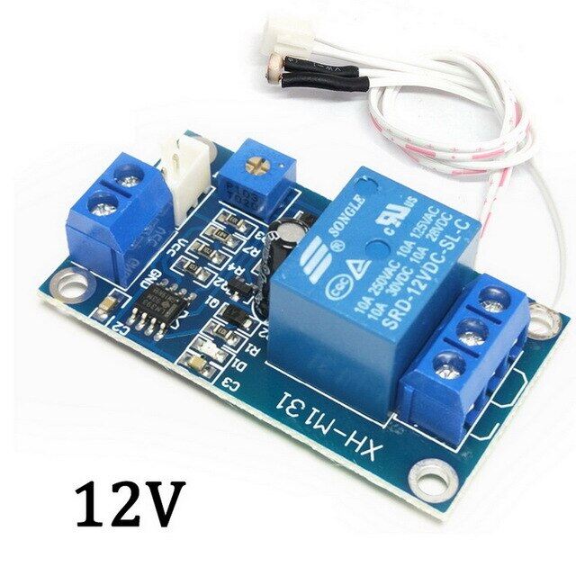 Xh-m131 Dc 12v 10a Light Control Switch Photoresistor Relay Module Detection Sensor Brightness Automatic Control Module