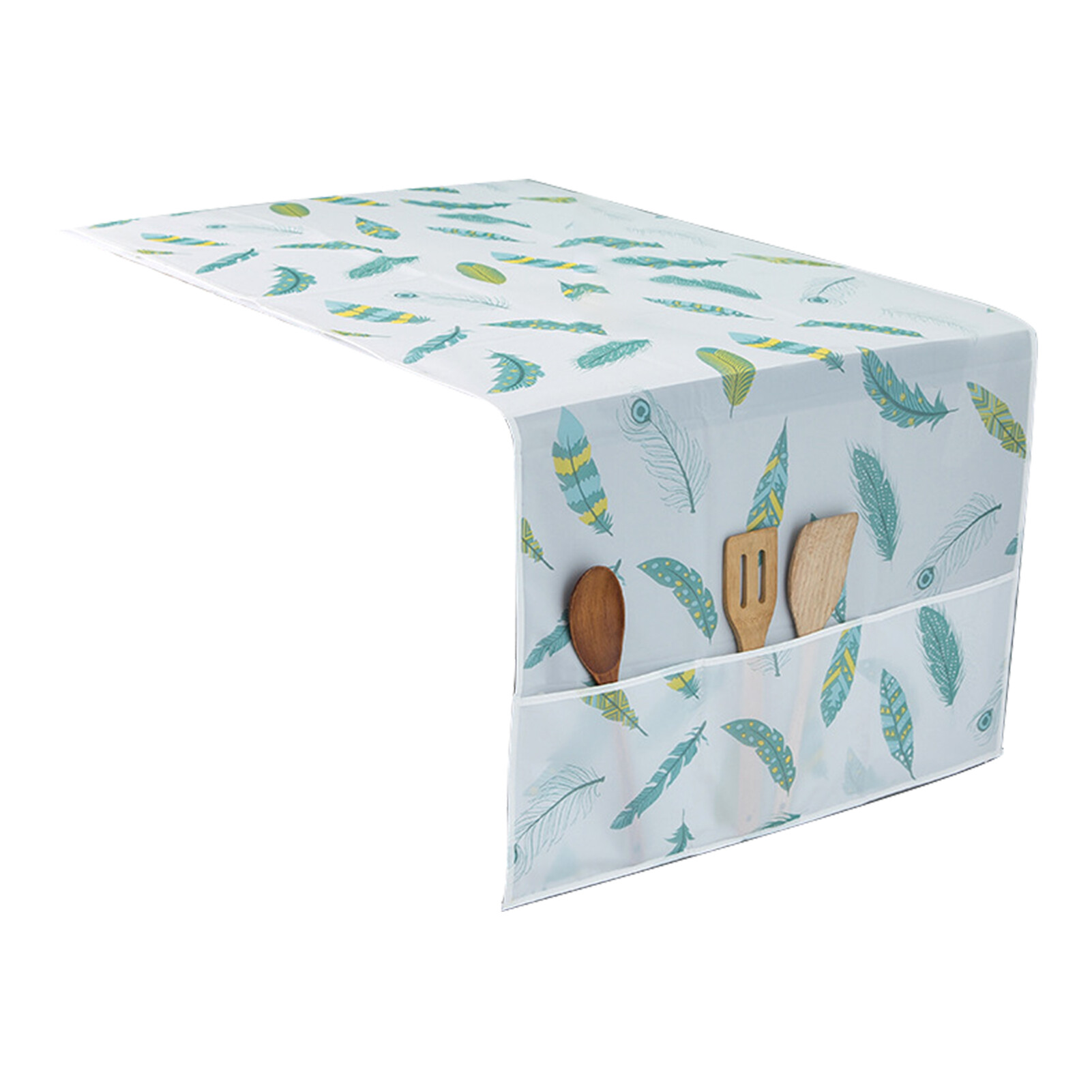 POCO Creative Refrigerator Dust Cover High Density Waterproof Fine Workmanship Feather Printing Fridge Dust Cover for Fridge Refrigerator Top Cover