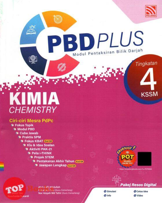 Topbooks Pelangi Pbd Plus Kimia Tingkatan 4 Kssm Dwibahasa 2023 Lazada 2674