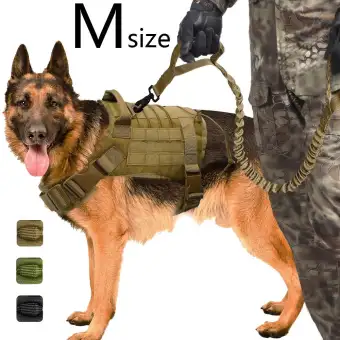 Militer Taktis Harnes Anjing K9 Kerja Rompi Anjing Bungee Nilon