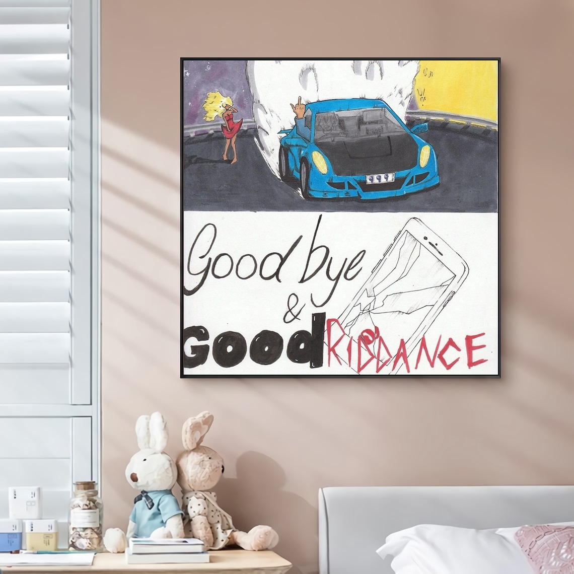 Juice World Rug Juice Wrld - Goodbye Amp; Good Riddance Music Album Cover Canvas Poster ...