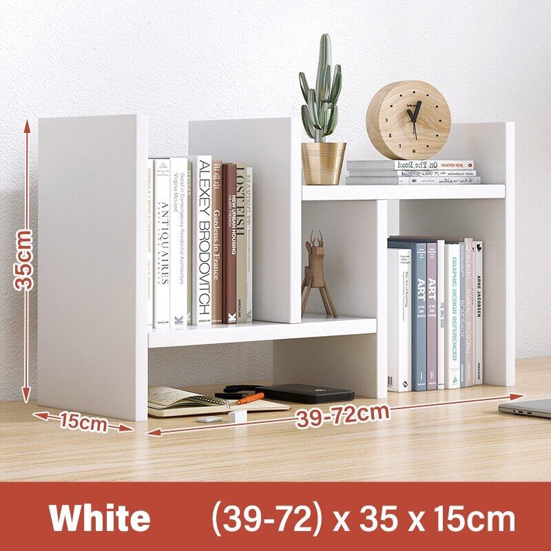 Multipurpose Table Top Rack Bookshelf Rak Buku Adjustable Expandable