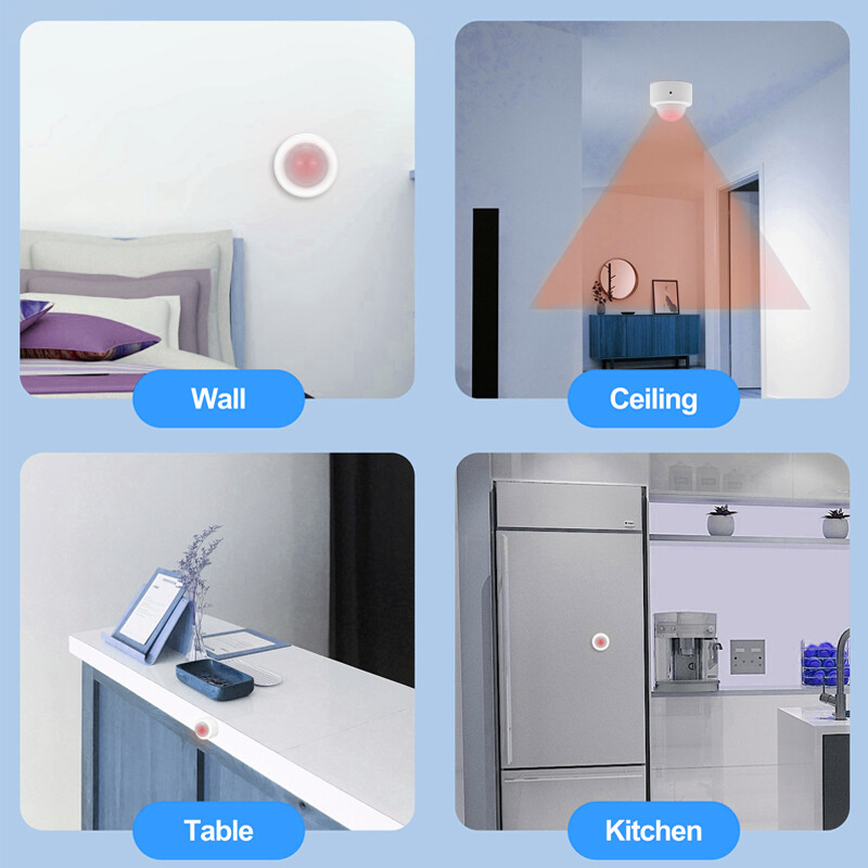 TTMU tuya Zigbee3.0 body sensor wireless smart body motion sensor home security system with gateway Oct