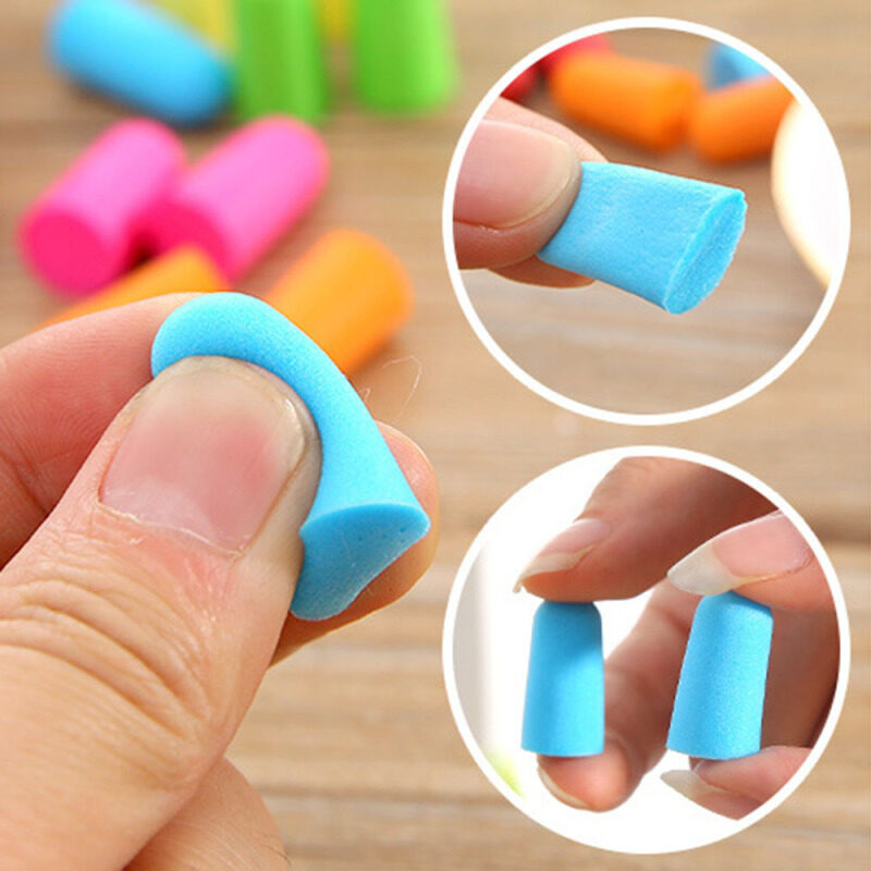 10 Pairs Soft Foam Ear Plugs Tapered Sleep Noise Prevention Earplugs