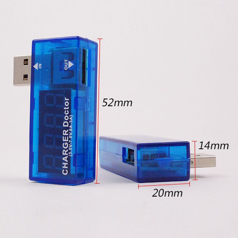 Sạc USB mini bác sĩ Vôn kế Ampe kế điện tử năng lượng USB di động dòng điện nạp Vôn kế