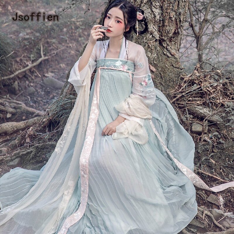 Ready Stock】Chinese Folk Dance Costume for Women Traditional Hanfu Female  Tang Dynasty Princess Dress Lady Han Dynasty Fairy Dance Clothing | Lazada  PH