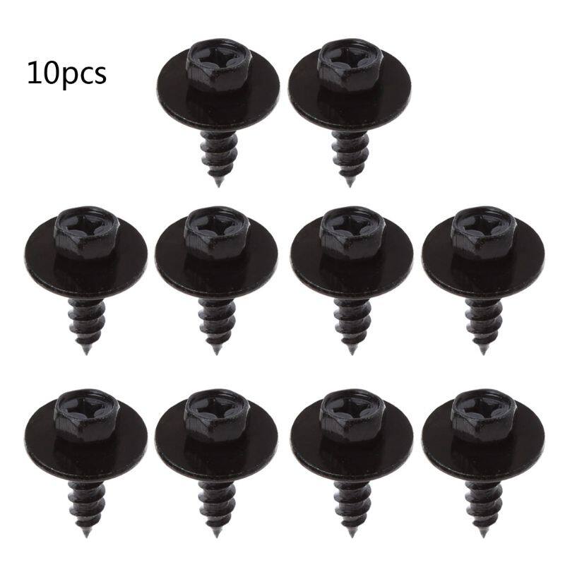 10PCS Universal Hex Screws Self Tapping Tapper Screw for Various Car Vehicle Models Kit