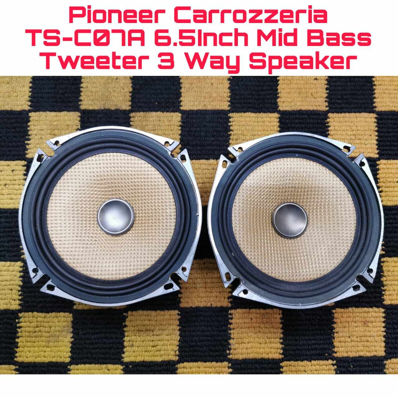 Pioneer Carrozzeria TS-C07A Mid Bass Tweeter 3 Way 6.5 Inch