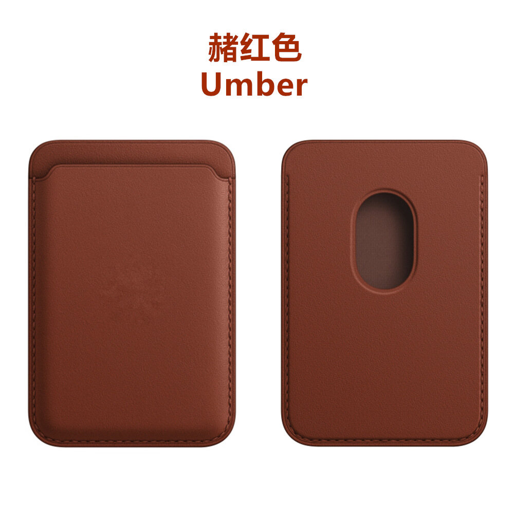 🔥HOCE Magsafe Leather Magnetic Back Pouch For iPhone 12 13 Mini Official For iPhone12 13 14 Pro Max Wallet Pouch Card Holder Phone Cover With LOGO Magsafe Accessories