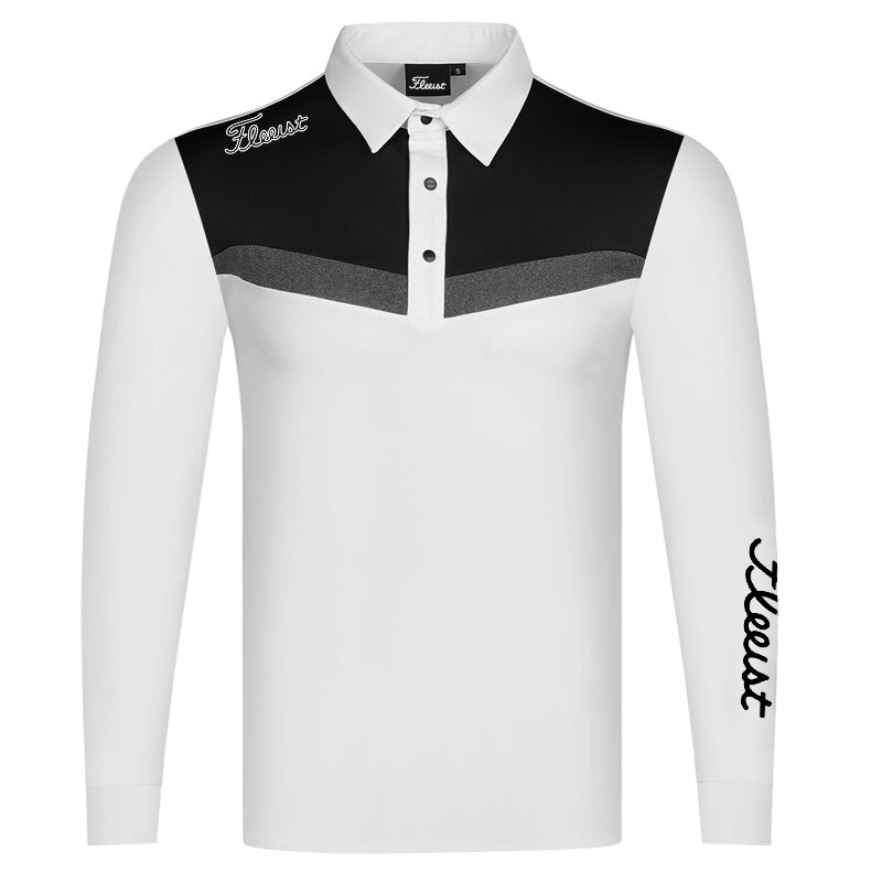 Men's Golf Clothing Breathable Loose Black And White Short Sleeve Quick