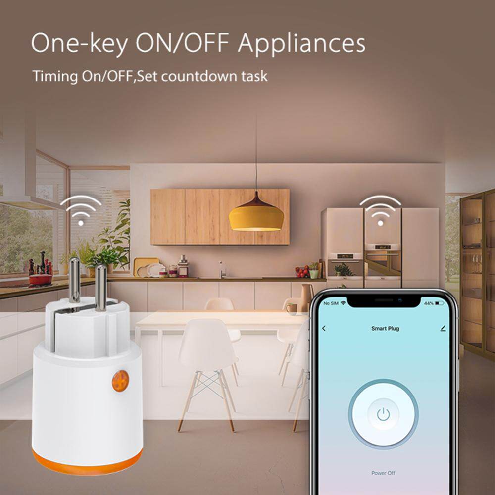 Tuya Smart Plug 16A Zigbee 3.0 EU Smart Socket with Power Monitoring Work with Alexa Google Assistant