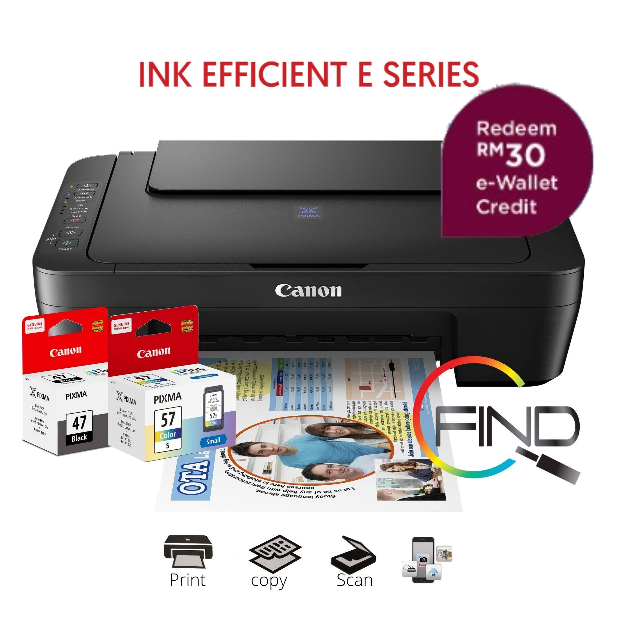 CANON PIXMA E470 AIO ALL IN ONE WIFI PRINTER Can Print/ Scan/Copy support  WiFi/Google Cloud Print/Pixma Cloud Link | Lazada