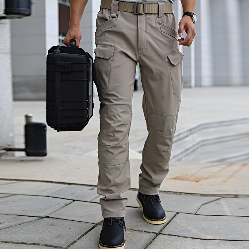 FUGUINIAO Men's Tactical Pants Durable Cargo Pants Military Sports Casual Men's Pants