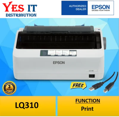 EPSON LQ-310 Dot Matrix Printer LQ310 Printer （Free Usb Cable)
