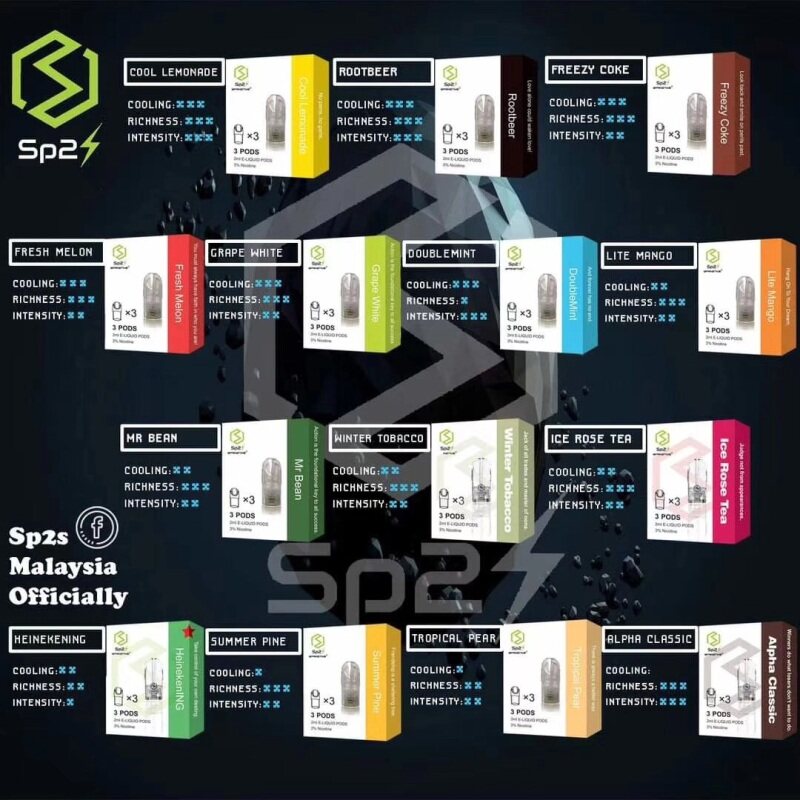 100% Original SP2S refill crystal pod 透明烟弹 RELX|DD|SP2S suitable Ready Stock Malaysia