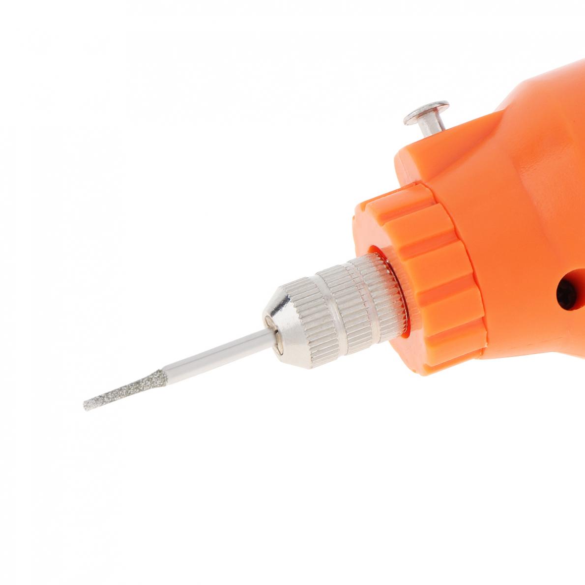 Chgimposs 5 cái/bộ tay cầm Shank 2.35mm x 1.2mm đầu mài Kim Cương mũi khoan mài Bộ phụ kiện mài điện cho đá Ngọc Khắc đánh bóng
