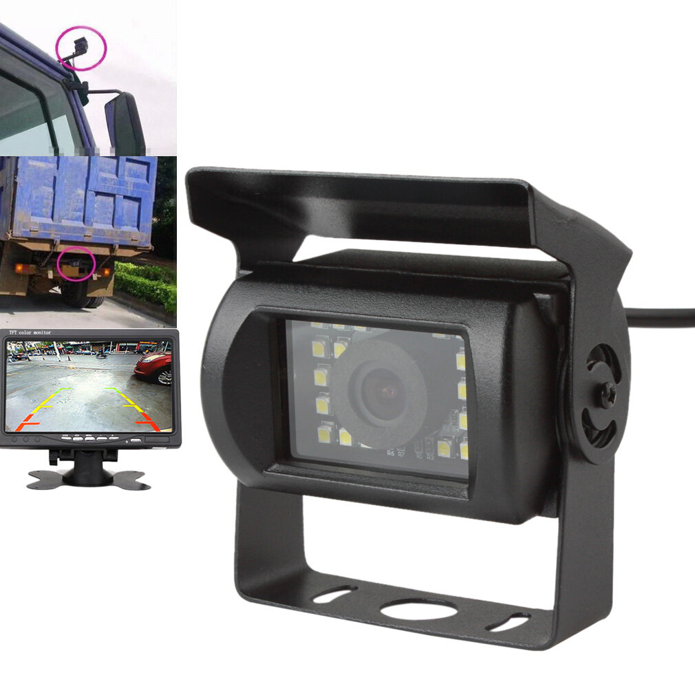 Camera Quan Sát Phía Sau Xe Ô Tô, Camera Chiếu Hậu LED Chống Nước Và Chống Sốc Cho Xe Tải Xe Bus