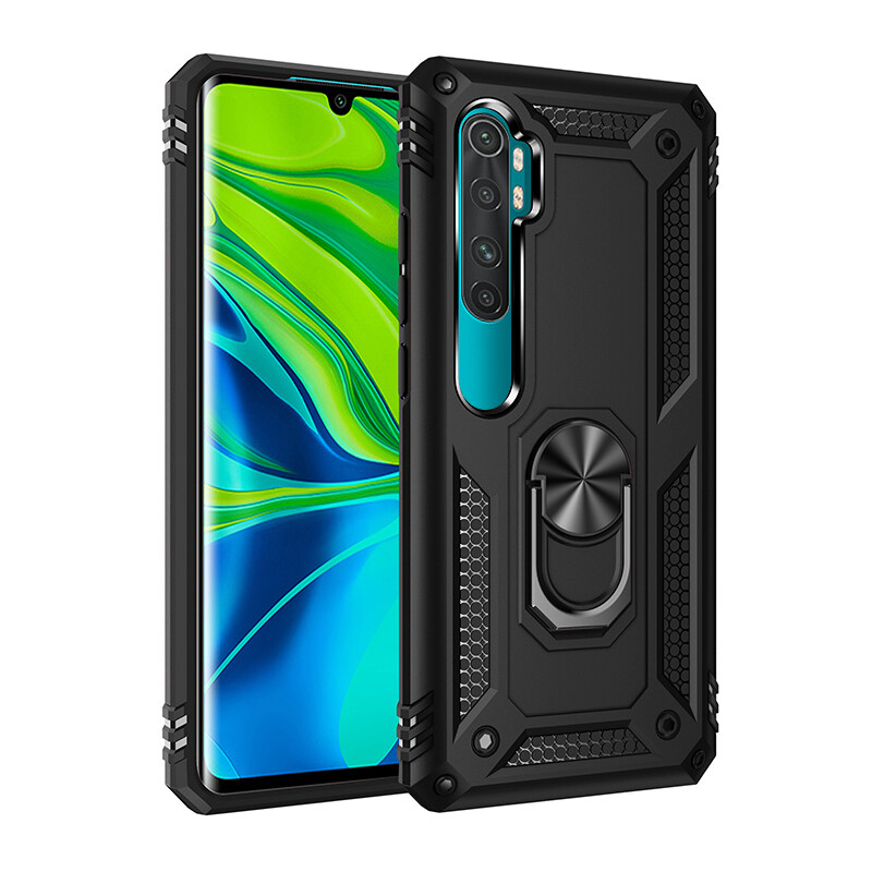 Lifebelle Cho Xiaomi Mi Note 10 Lite / Note 10 / Note 10 Pro, Vỏ Điện Thoại Bọc Thép Chống Sốc Sang Trọng Vỏ Giữ Hình Dạng Nhẫn Từ Tính Chắc Chắn Chân Đế Vỏ Bảo Vệ Cứng