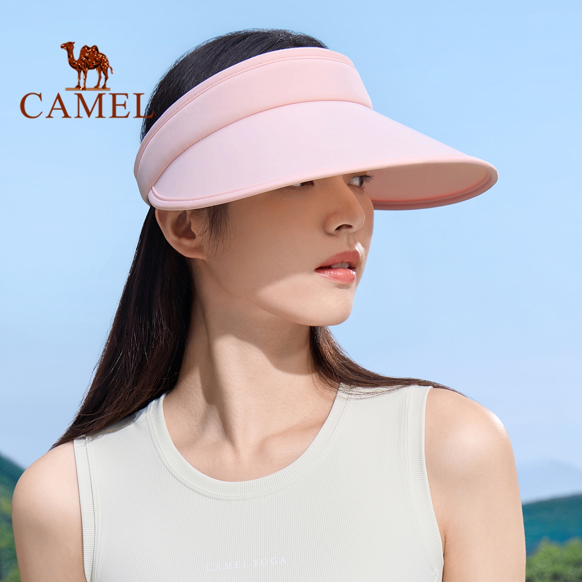 Camel 2023 new lightweight sunproof hat UPF 50+ ultraviolet protection cap