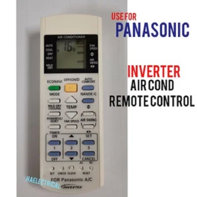 panasonic inverter air cond remote control