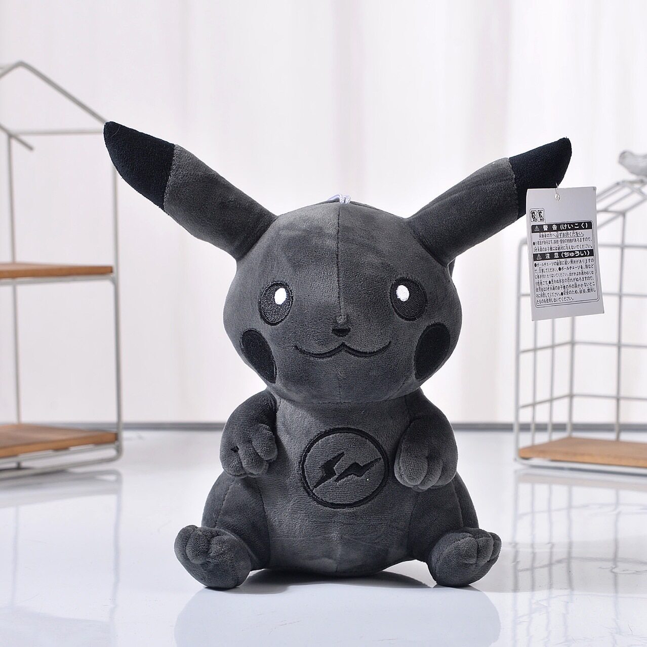 black pikachu plush