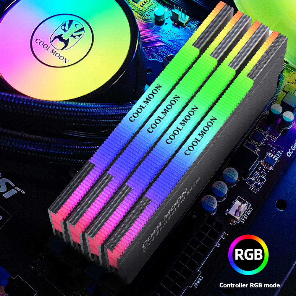 COOLMOON CR-D134S Tản Nhiệt ARGB RAM Bộ Tản Nhiệt Bộ Làm Mát Bộ Nhớ Máy Tính Để Bàn