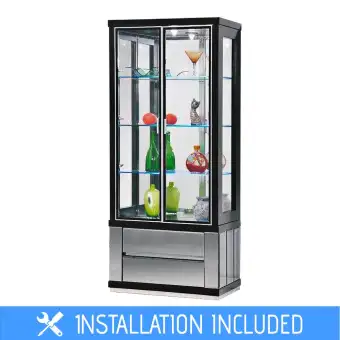 Glass Display Cabinet With Led Light Delivery To Klang Valley