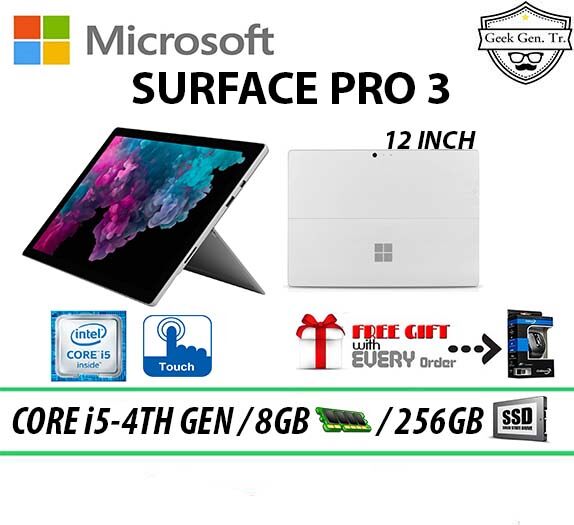 SPECIAL OFFER Microsoft Surface Pro 3 Touchscreen Core i5-4TH GEN 8GB RAM 256GB SSD 12 INCH Without Keyboard Malaysia