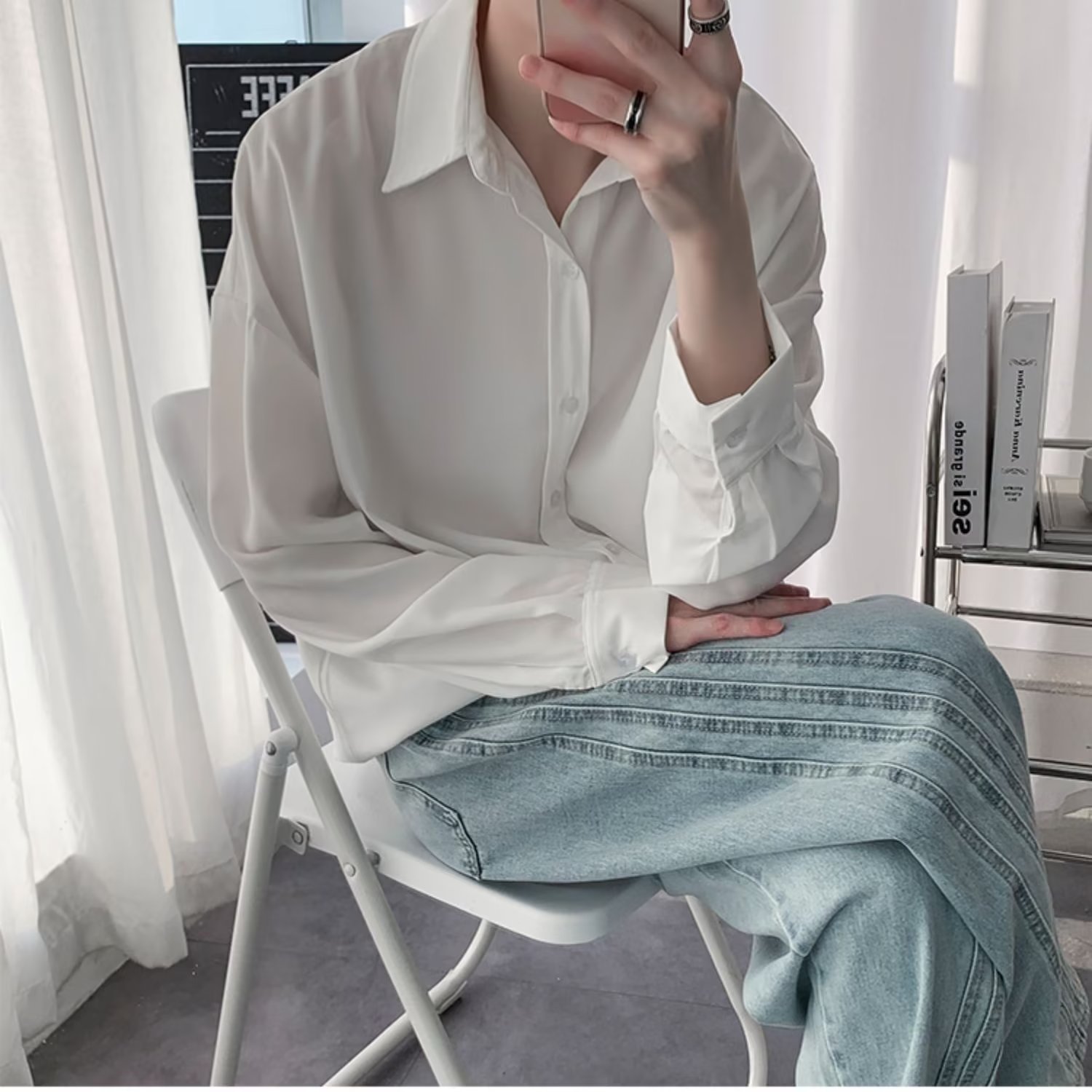 Áo sơ mi nam dài tay màu trơn C2