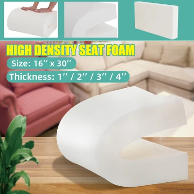 79x40cm High Density Seat Foam Rubber Cushion Replacement Upholstery Firm Pad S bed