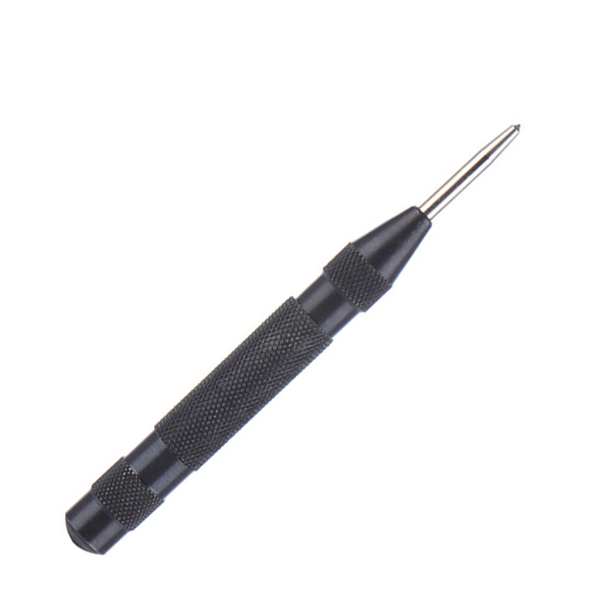 5" Heavy Duty Automatic Centre Punch Spring Loaded Metal Wood Press Dent Marker Woodworking Tool HSS High Speed Steel