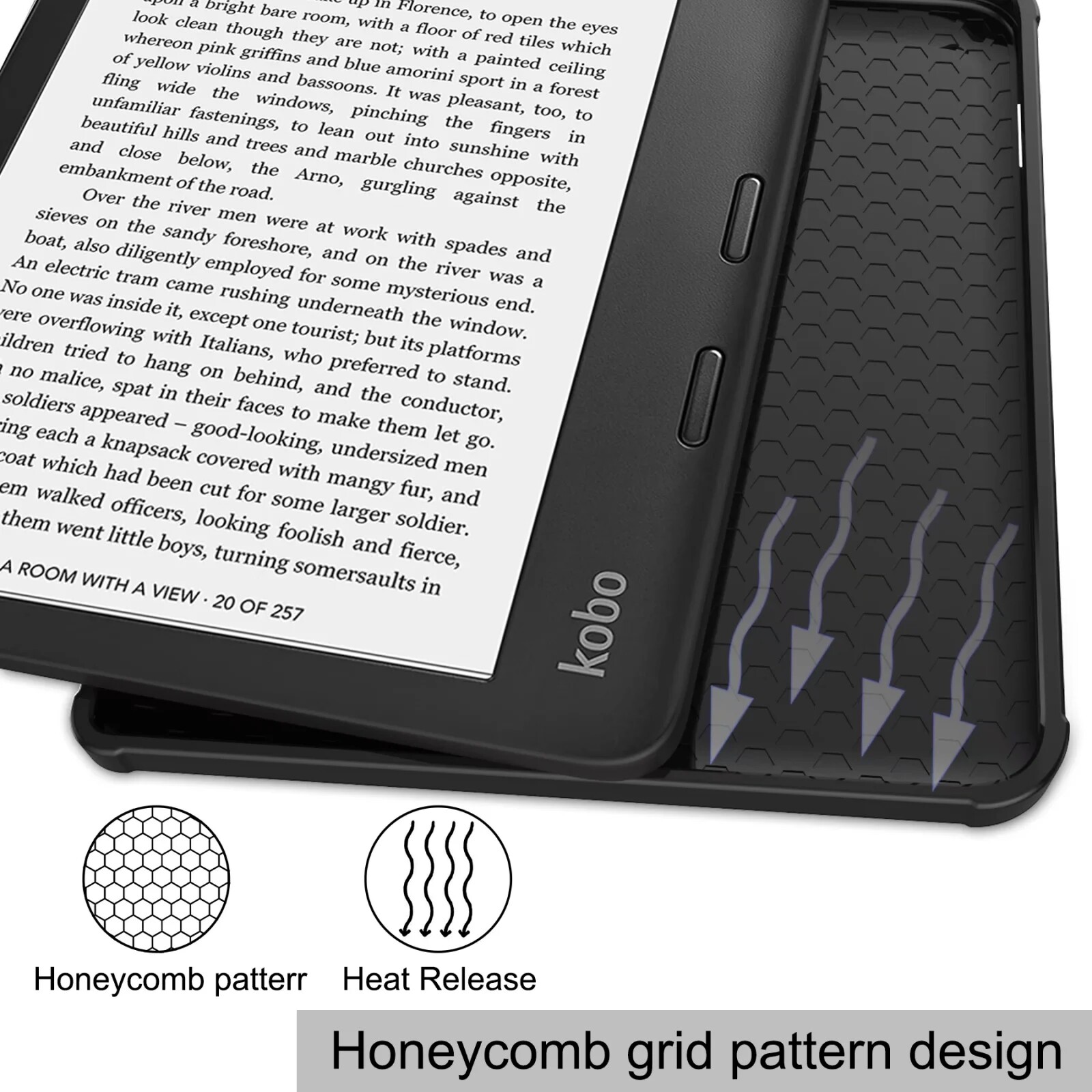 For Kobo Libra 2 E-Book Ereader transform stand Case TPU Soft Shell Stand Function Libra2 7 inch cover