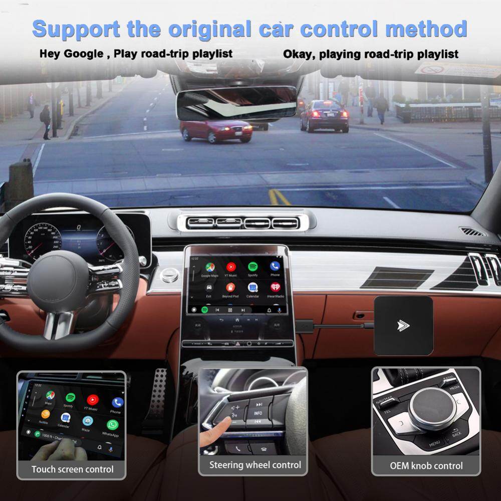 Android Auto Wireless AI Box Bluetooth-compatible 5.0 Car Connector Device WiFi 5.0G Intelligent Module USB Charging for Android Auto Car