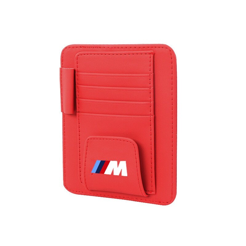 Bmw m car sun visor card storage organizer leather sunglasses clip for bmw f30 e46 f10 e90 e60 g20 e39 g30 e92 f20 e83 e84 f48 f44 f15 f25 x6 x1 x5 z4 m3 x3 x4