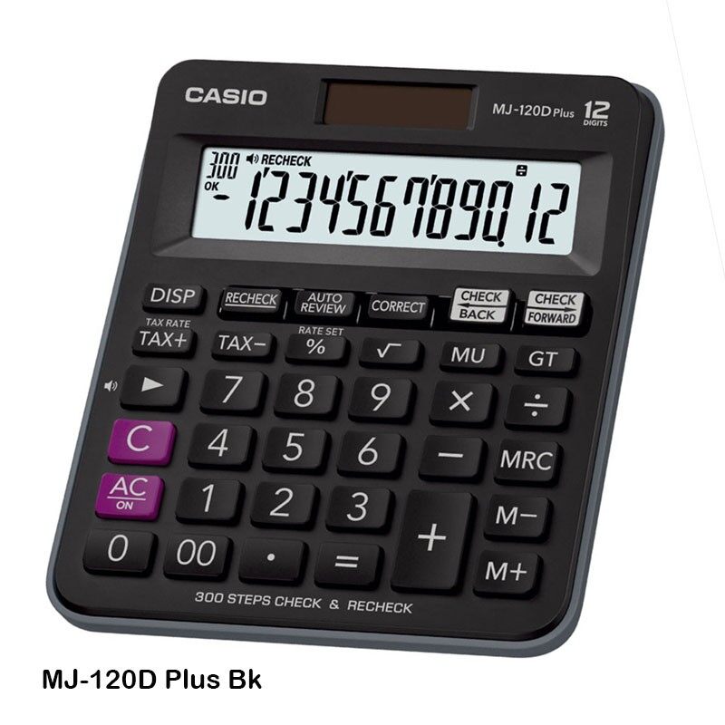 CASIO DESKTOP CALCULATOR 12DIGIT MJ-120D PLUS 12-Digit Basic