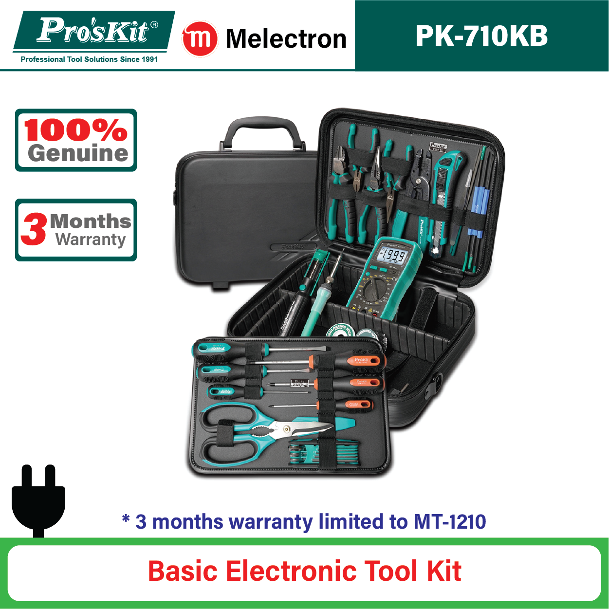Pro'sKit PK-710KB Basic Electronic Tool Kit | Lazada
