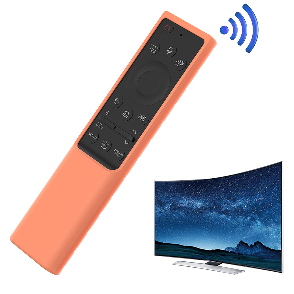 Remote Control Silicone Sleeve Battery Back Shockproof Protective Cover With Lanyard Compatible For Samsung Bn59-01363 Bn59-01357