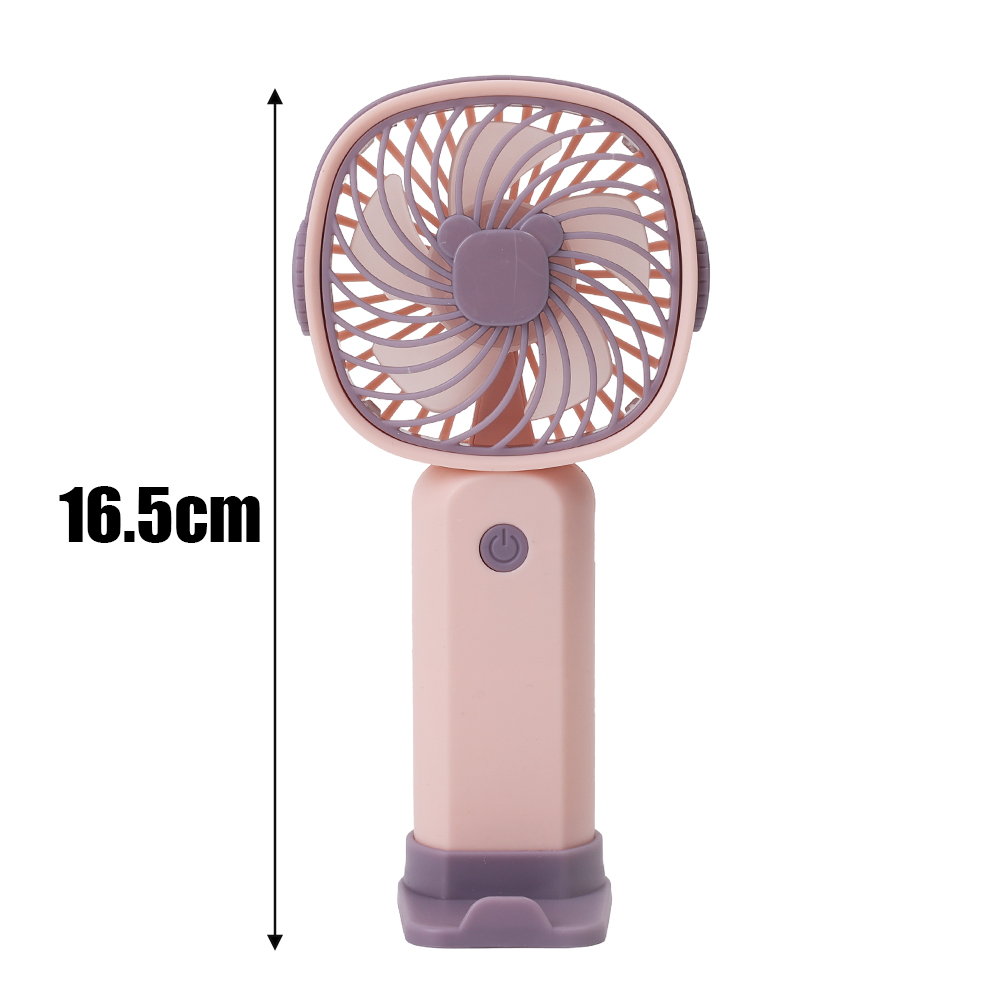 Mini USB Charging Fan Portable Handheld Silent Small Fan Home Office Desk Mobile phone Stand Multi functional Fans