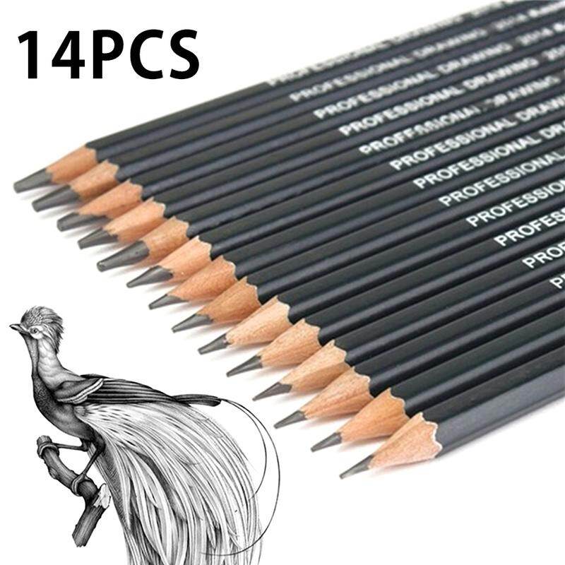 Drawing Drawing Sketch Pencil Set 14pcs Sketching Pencils 12b 10b 8b 7b 6b 5b 4b 3b 2b B Hb 2h 4h 6h Graphit Safe And Harmless Exam Tool Set Writing Pencil