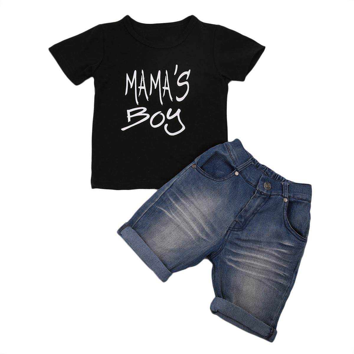 2pcs Toddler Kids Baby Boys Summer Clothes T-shirt Tops+Pants Shorts Outfits Set
