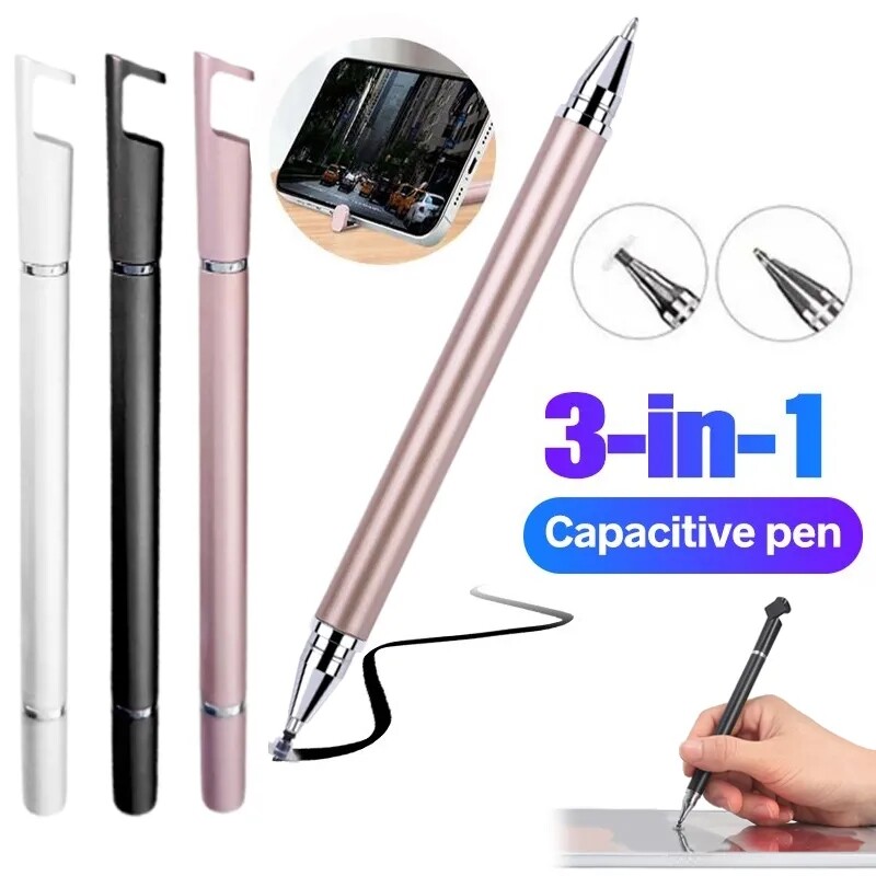 3 in 1 Universal Stylus Pen Touch Screen Drawing Penil for iPad iPhone Android IOS Tablet All Capacitive Touch Screens Stylus