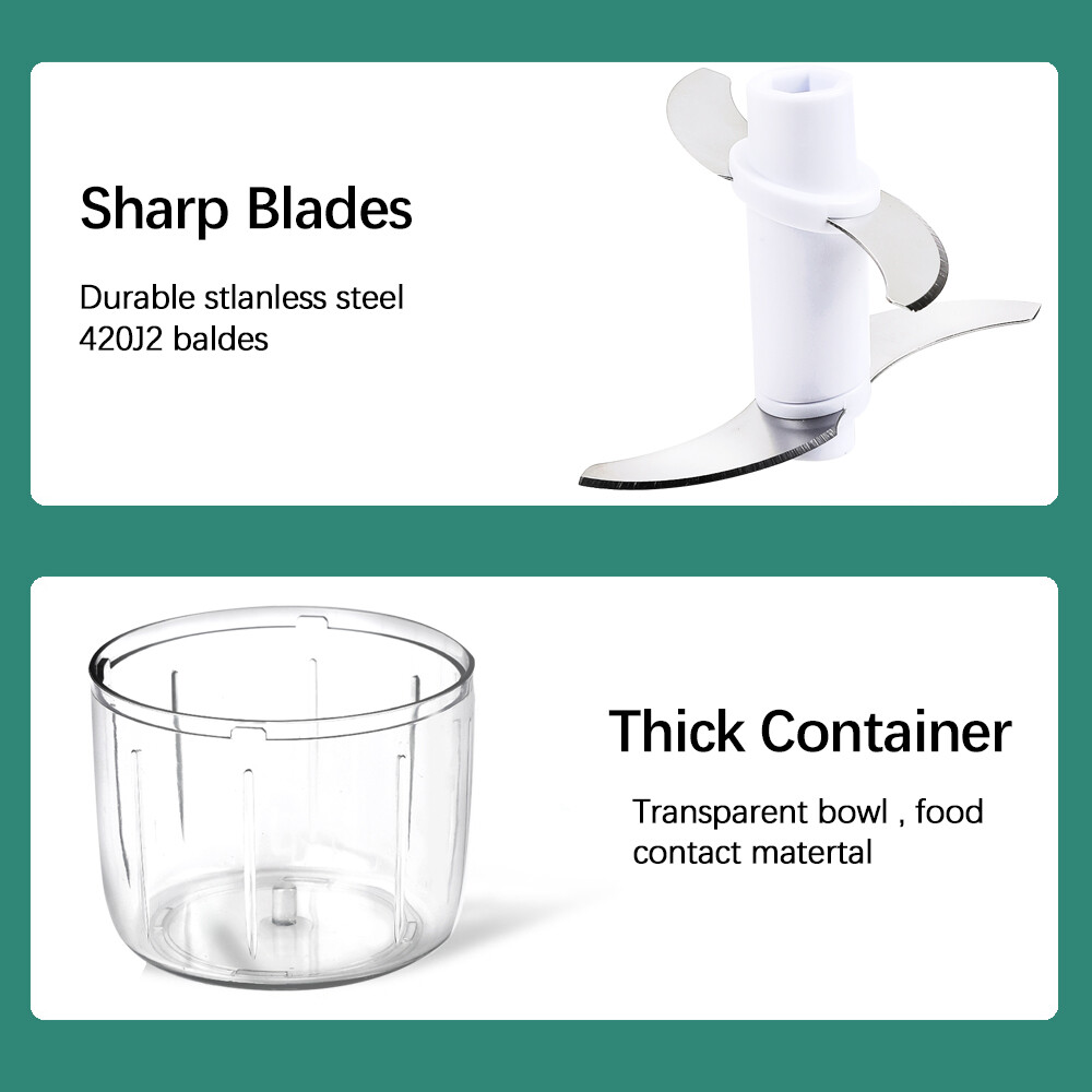 Vastar Mini Electric Food Chopper Blender Multi-Function 150ml/230ml For Garlic Meats Vegetable Fruits Nuts Onions Baby Food Milk Shake Mincer Mixer