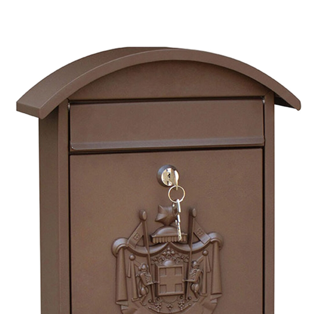 Blesiya Mailbox Mail Secure Locking Mail Box 26x10x36cm Decorative Letterbox