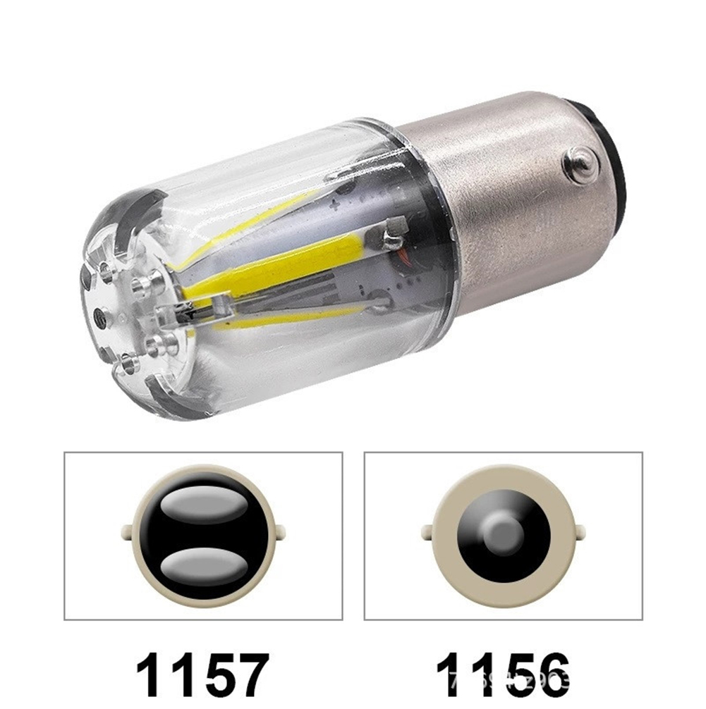 Hittime 1PC COB 1156 1157 Car Led Signal Turn Lights Bulb BA15S P21W P21/5W LED Reverse Lamp 12V Automobile