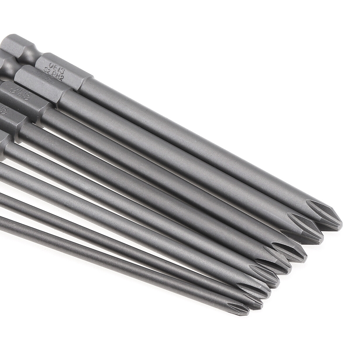 8Pcs/Set Magnetic Cross Screwdriver Bits Electric/Pneumatic Hex Long Screwdriver Bit Power Tool Accessories