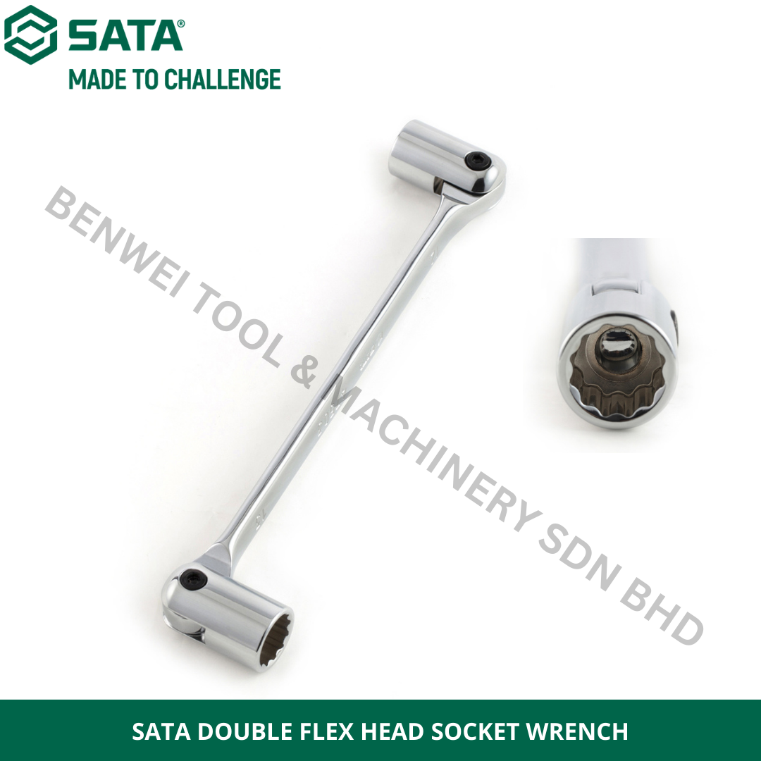 SATA DOUBLE FLEX HEAD SOCKET WRENCH / COUPLING SOCKET SET / SATA 12PT