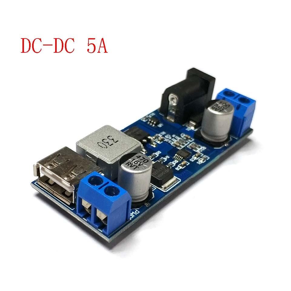 5pcs Enhanced Version 5A High Current DC-DC Step Down Power Module 5-38V To 1.25-36V